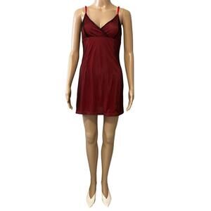 Seductive Red Mesh Nightgown